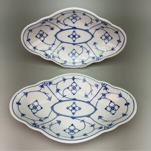 Pair of Vintage Winterling Bavaria Serving Dishes
